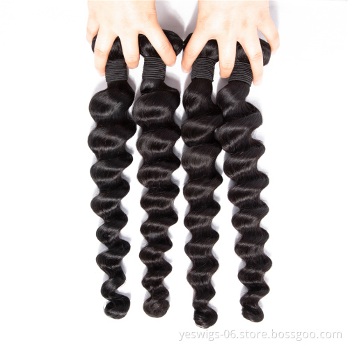 100 Unprocessed Virgin Human Hair Loose Deep Wave Bundles Hot Selling Malaysian Cuticle Aligned Hair Human Extensions Loose Deep